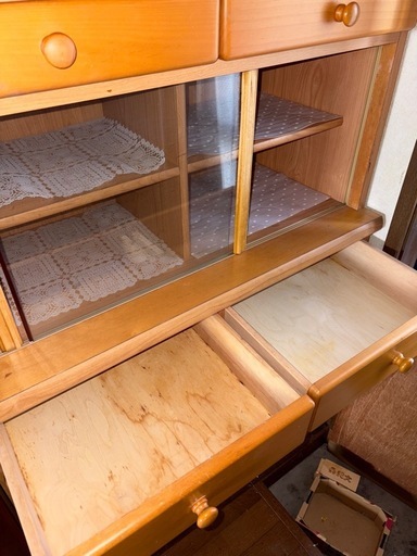 G1130 食器棚昭和レトロ (pa) 牛津の収納家具《食器棚、キッチン収納