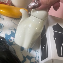 ネコの醤油差しの画像