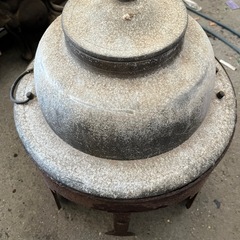 古民具　
伝統工芸品 昭和レトロ!!アンティーク!!｜茶道具 風炉釜 羽釜 アルミ 蓋付き｜ ｜骨董 古美術の画像