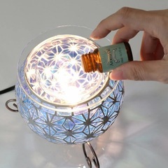 アロマガラスランプ　インテリア　照明　　の画像