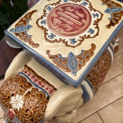 象型　陶器花台　　ヴィンテージ　の画像