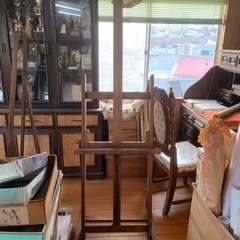 木製大型イーゼル／しっかりしたアトリエ仕様の画像