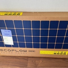 ECOFLOW 220W  SOLAR  PANELの画像
