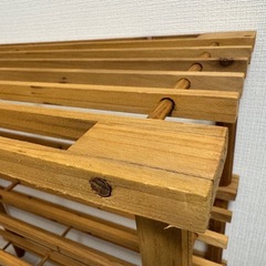 木製シューズラックの画像