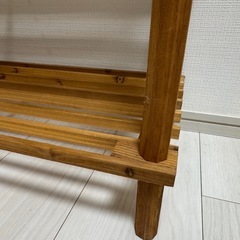 木製シューズラックの画像