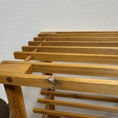 木製シューズラックの画像