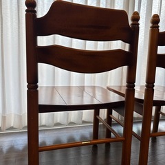 オールドカリモク コロニアル イス2脚の画像