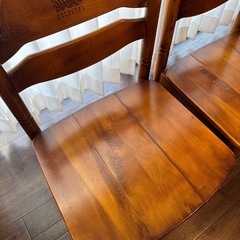 オールドカリモク コロニアル イス2脚の画像