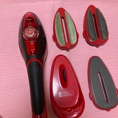 【美品】Steam Q 衣類スチーマー レッドの画像