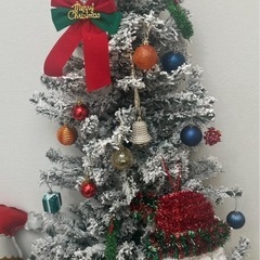 ニトリ　 ハーフツリーツリー　スノー150cmの画像