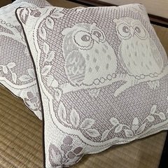 【あげます】ふくろう　クッション【タダ】の画像