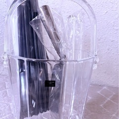 ❄✨東洋佐々木ガラス LOVIN＊アイスペールセット🍹氷入れ＋アイストング×2・スコップ・マドラー付き♥透明感あふれる上品ガラスデザインでホームパーティーやおもてなしに最適🎉岡山市中区円山直接手渡し🌸の画像