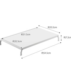 ②山崎実業tower折りたたみガスコンロカバーワイド中古ホワイト の画像