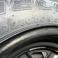 新車外し 新型ジムニー JB64 スペアタイヤ、ブラケット、カバー 一式の画像