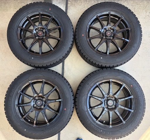 195/65/R16グッドイヤーアイスナビ6スタッドレスタイヤ4本＋ロクサーニスポーツアルミホイール4本セット