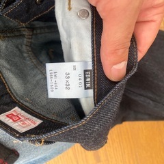 EDWIN 濃紺デニムパンツの画像