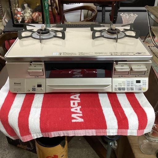 万代店　リンナイ　ガステーブル　LP　ラクシエ　RTS65AWK14RG-CR