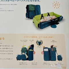 多機能ポケット付き　クーファンバックの画像