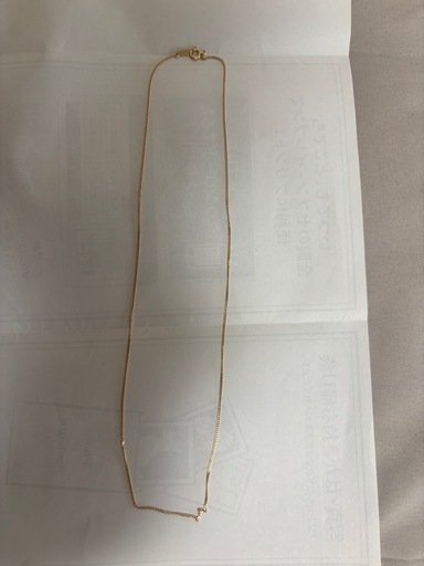 18金喜平ネックレス、12面カットリング