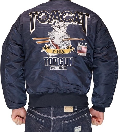 AVIREX F-14A TOMCAT MA-1ジャケット ネイビー (もも) てだこ浦西の