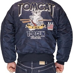 AVIREX F-14A TOMCAT MA-1ジャケット ネイビーの画像