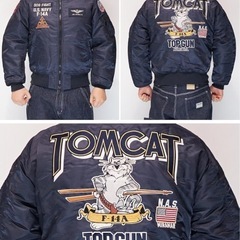 AVIREX F-14A TOMCAT MA-1ジャケット ネイビーの画像