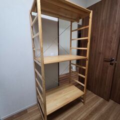 無印良品　パイン材ユニットシェルフの画像