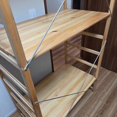 無印良品　パイン材ユニットシェルフの画像