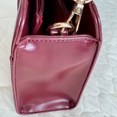 31 Sons de mode ファー付きハンドバッグ ボルドー クリスマス 赤の画像