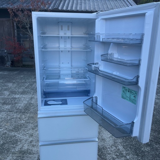 ★動作良好★MITSUBISHI 三菱 ノンフロン 冷凍冷蔵庫 mr-cg37f-w 365L★2020年製★