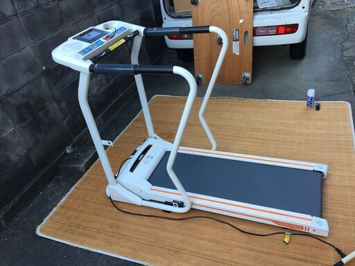 【運動歩く】ALINCOウォーキングマシンAFW3914フラットウォーカー音声ガイド折りたたみキャスター付