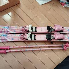 子供用スキー、ストック、ブーツ(19-20cm)3点セットの画像