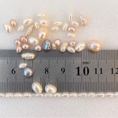 淡水パールミックス　50粒　約28.8㎝　手芸　　趣味の画像