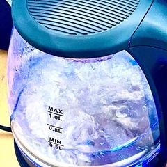 ガラス電気ケトル【LED発光・耐熱強化ガラス】の画像