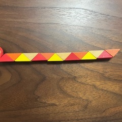 ドイツ　木のおもちゃ　ライオンのへび型パズルの画像