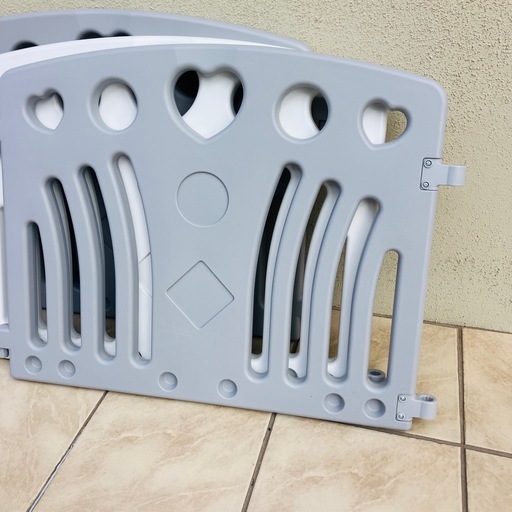 KATOJI ベビーサークル 知育玩具付き グレー
