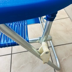 新品タグ付き　アウトドアチェア ビーチチェア レトロ　昭和レトロ サイドチェアの画像