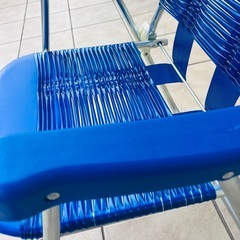 新品タグ付き　アウトドアチェア ビーチチェア レトロ　昭和レトロ サイドチェアの画像