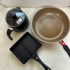 フライパン・万能ケトル・卵焼き器　セット