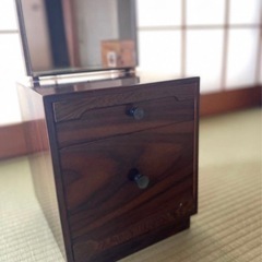 ヴィンテージ　化粧鏡　化粧台　古家具の画像