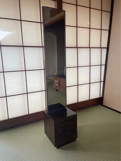 ヴィンテージ　化粧鏡　化粧台　古家具