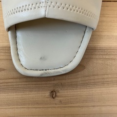 【無料でお譲りします】ORiental TRaffic 甲深ソフトレザーサンダル　ヒール　レザー　白の画像