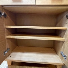 木製キッチンシェルフの画像
