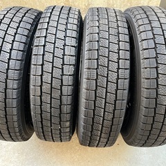 軽バンスタッドレス145/80R12 80/78NLT タイヤホイール4本セットの画像
