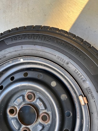 軽バンスタッドレス145/80R12 80/78NLT タイヤホイール4本セット