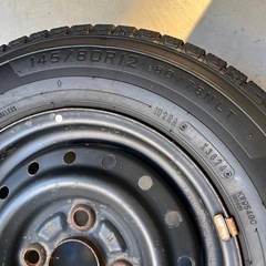 軽バンスタッドレス145/80R12 80/78NLT タイヤホイール4本セットの画像