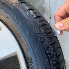 155/65R14  スズキ純正アルミホイール、タイヤセットの画像