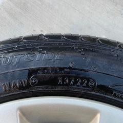 155/65R14  スズキ純正アルミホイール、タイヤセットの画像