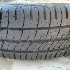 155/65R14  スズキ純正アルミホイール、タイヤセットの画像
