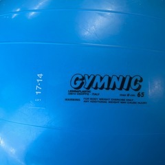 【お買い得‼️】GYMNIC ギムニク バランスボール  65cm ヨガ エクササイズの画像